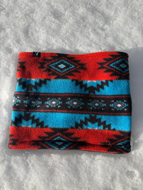 Aztec blue and red