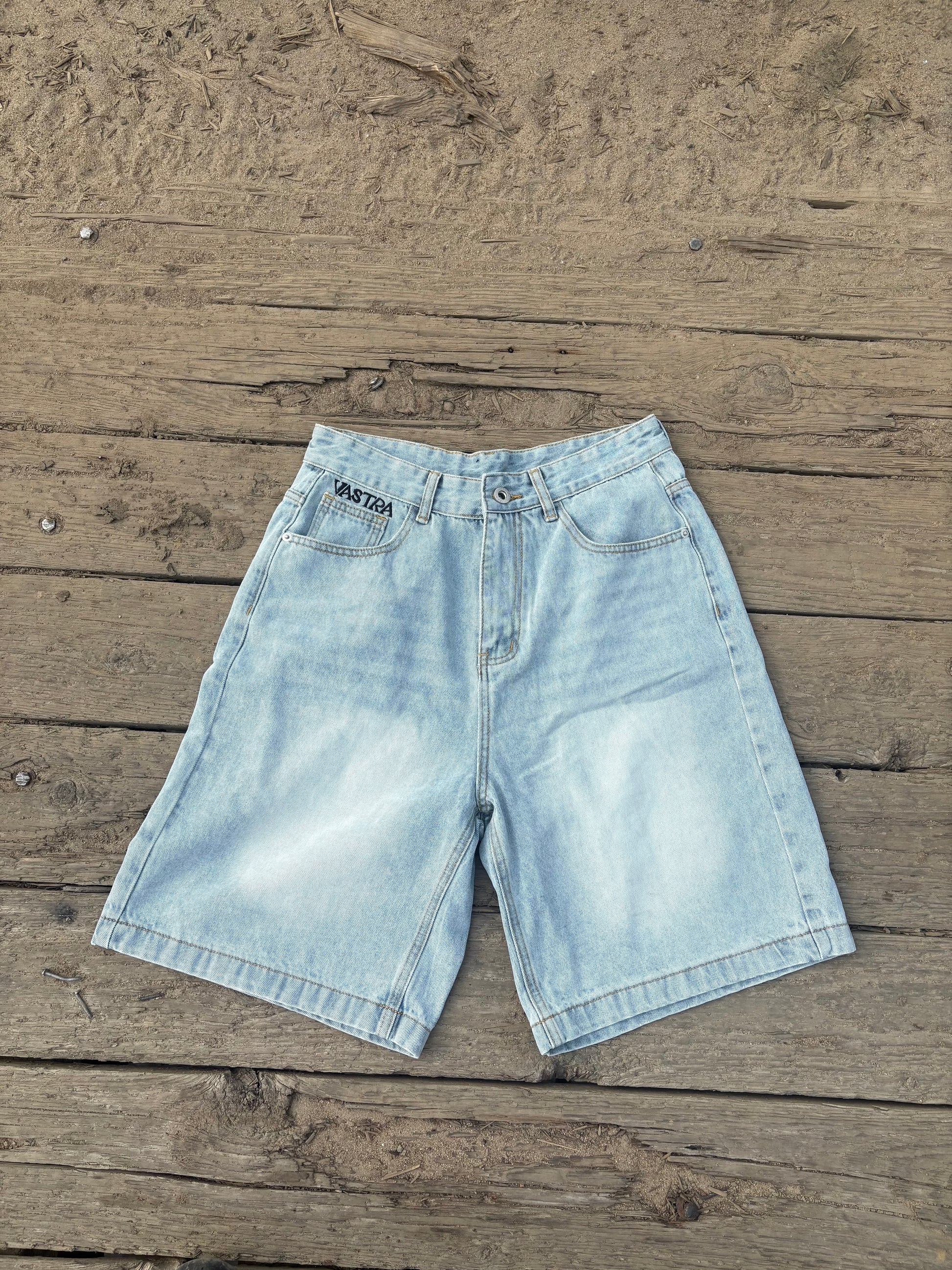 T-shirt and Jorts Bundle (Black and Blue)