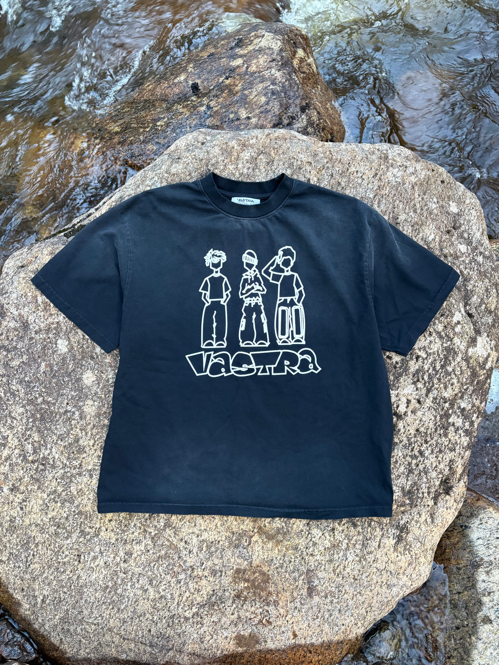 T-shirt and Jorts Bundle (Black and Blue)