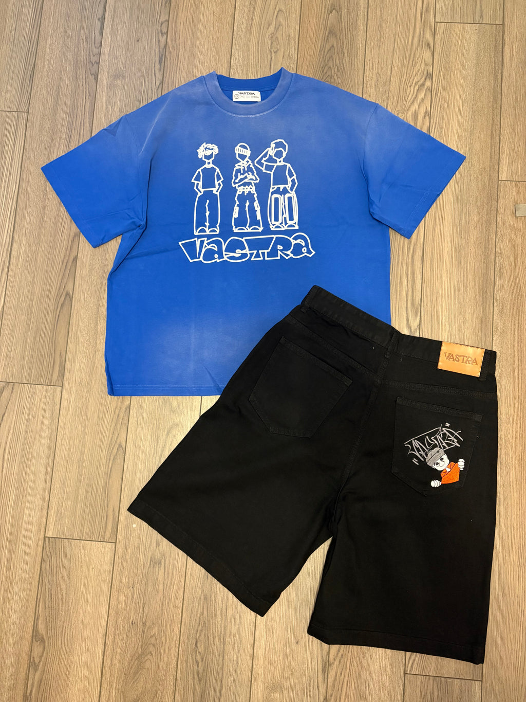T-Shirt and Shorts Bundle! (Blue And Black)