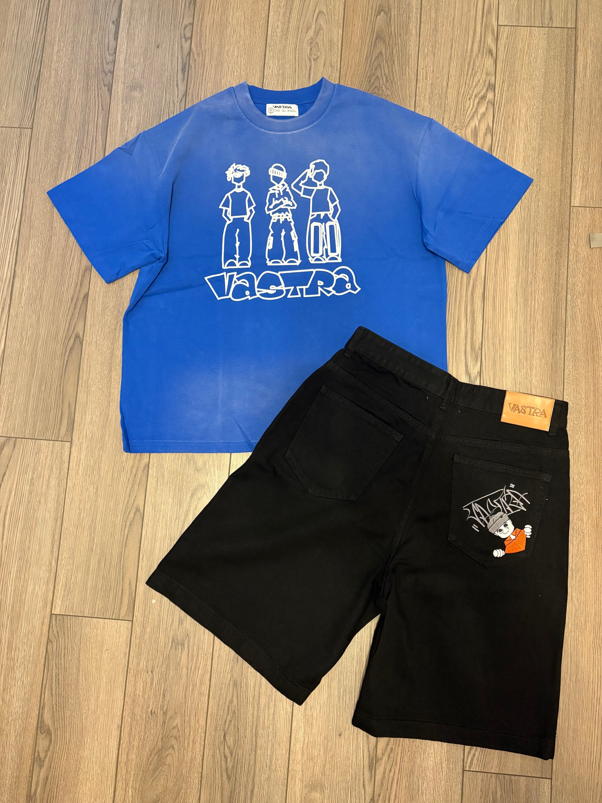 T-Shirt and Shorts Bundle! (Blue And Black)