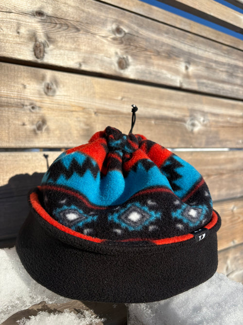 Aztec blue and red