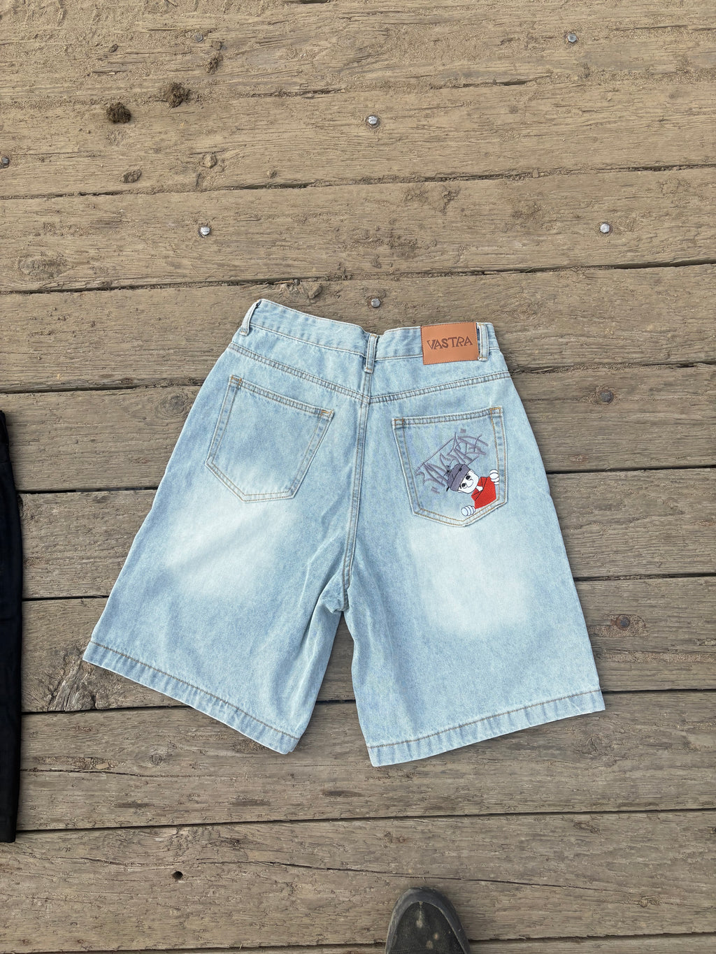 T-shirt and Jorts Bundle (Black and Blue)